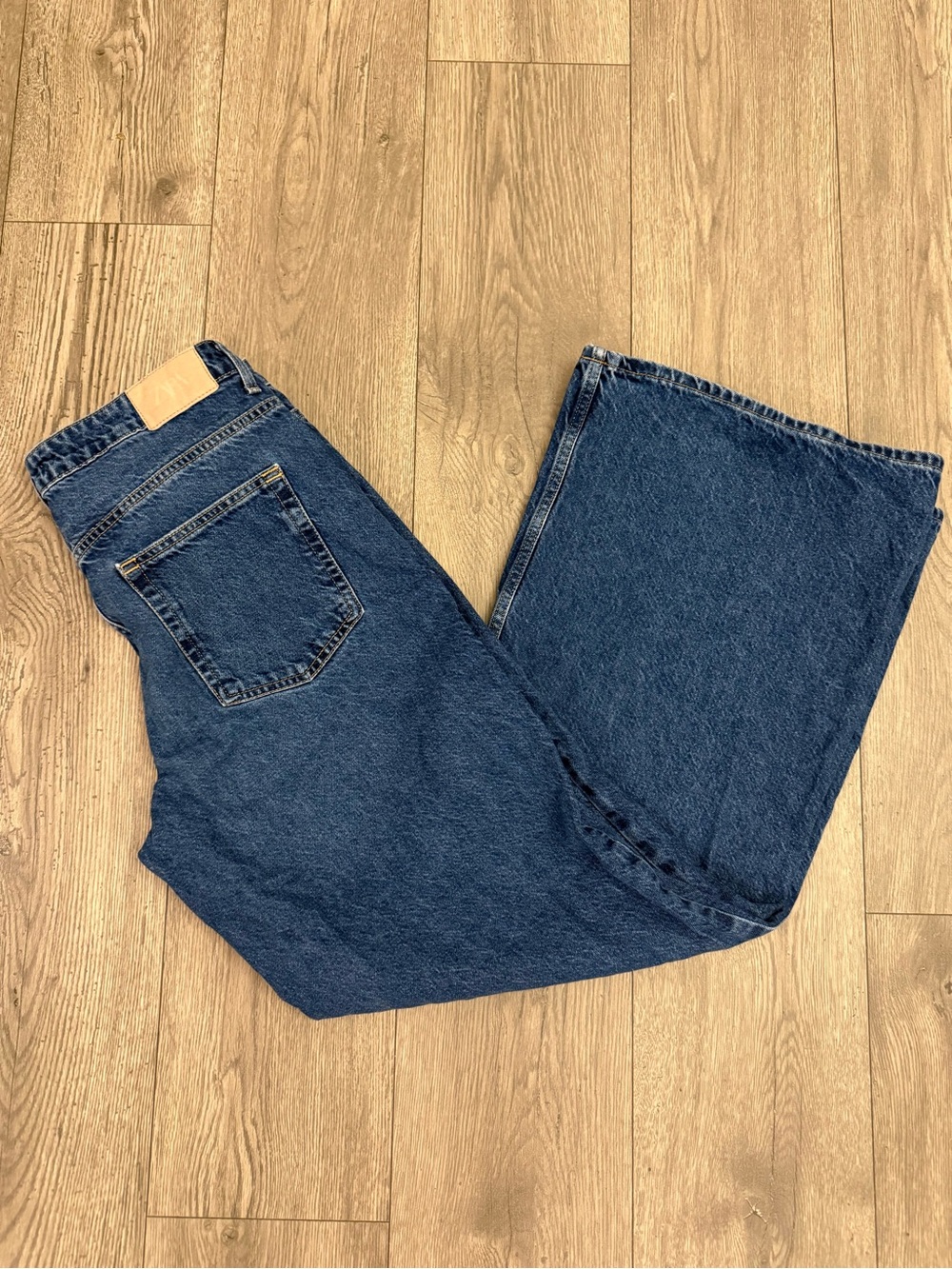 Zara Wide Leg Dark Wash Women’s 10 Denim Pant Jeans